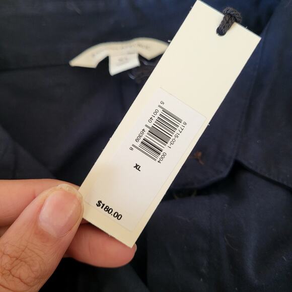 NWT Stretch-Cotton Poplin Pintuck Long-Midi Shirt Dress Banana Republic - Picture 6 of 7